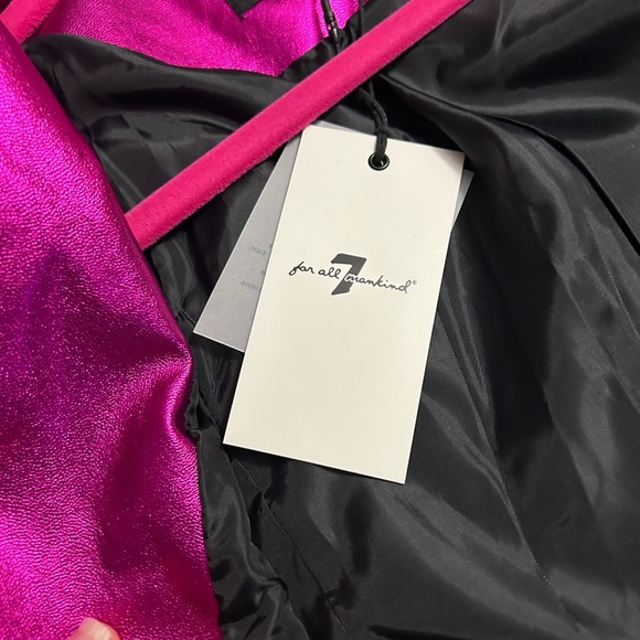 7 For All Mankind Metallic Pink Jacket - Picture 8 of 16